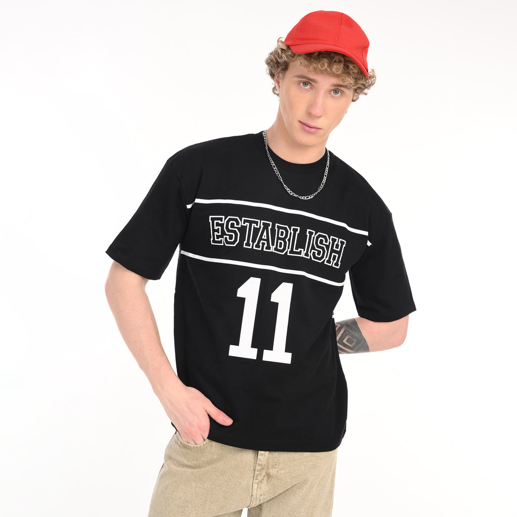 Varsity Oversized Printed T-Shirt - Snipes