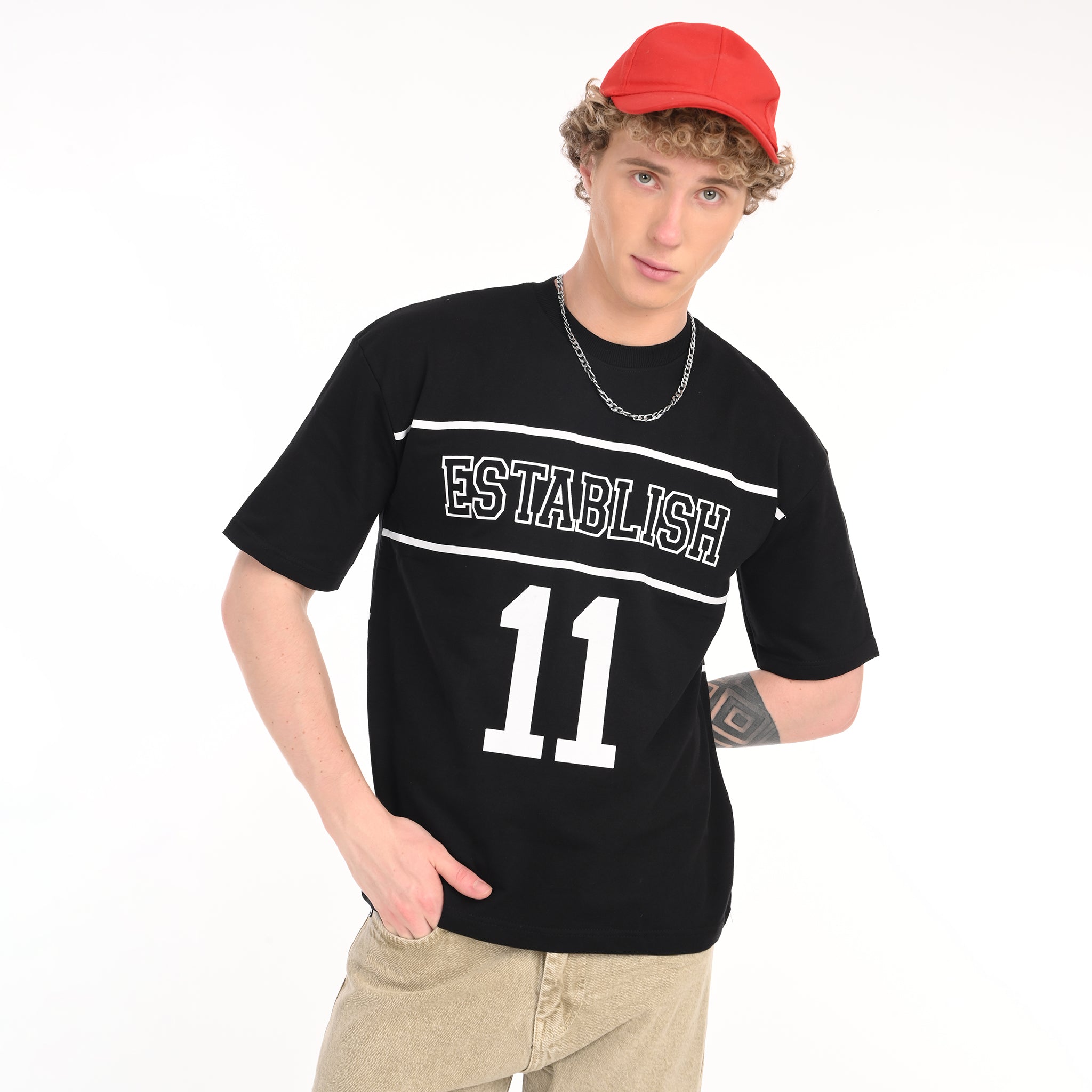 Varsity Oversized Printed T-Shirt - Snipes