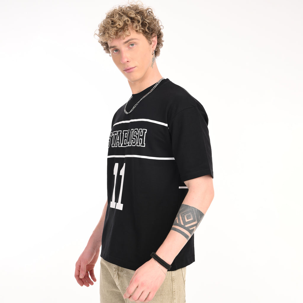 Varsity Oversized Printed T-Shirt - Snipes