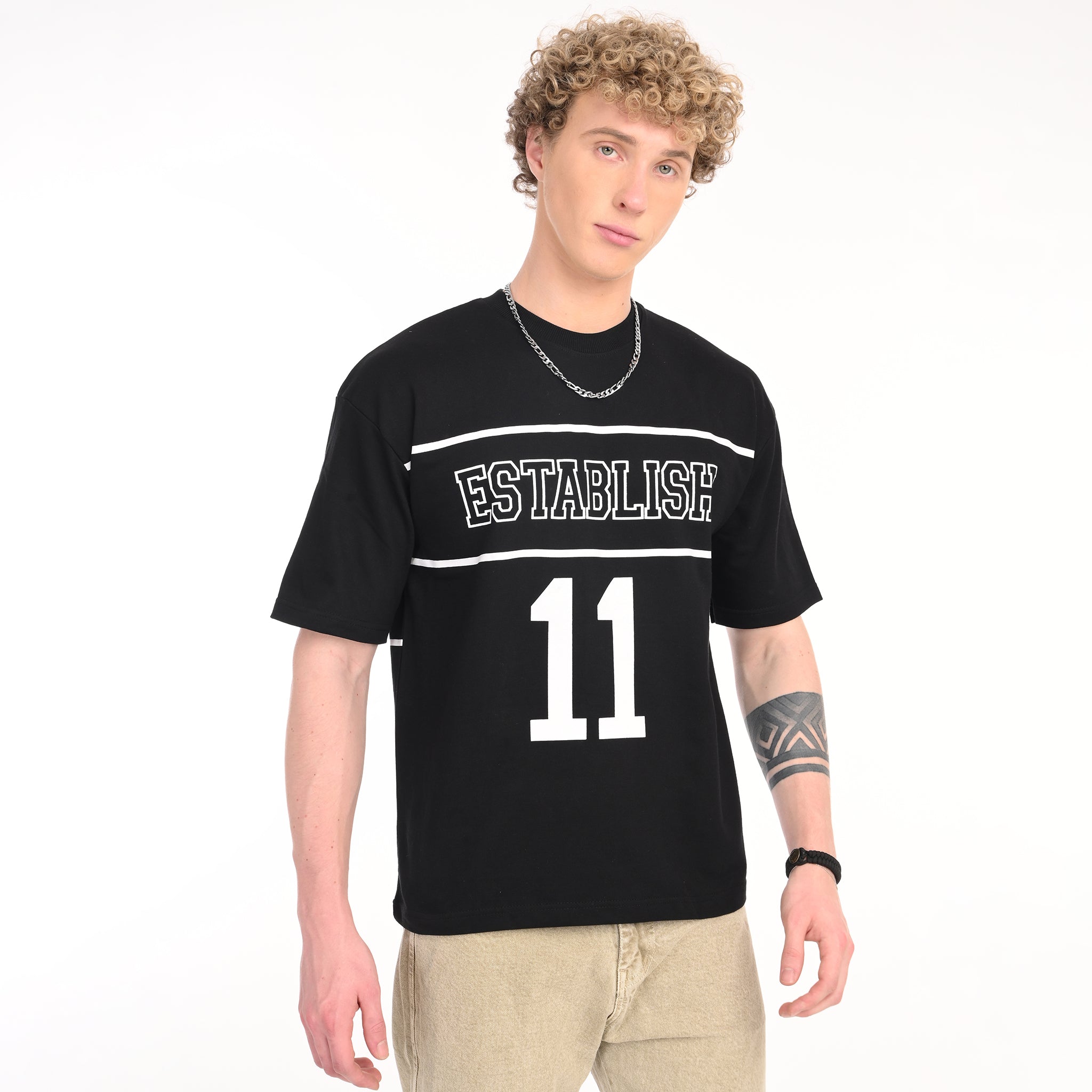 Varsity Oversized Printed T-Shirt - Snipes