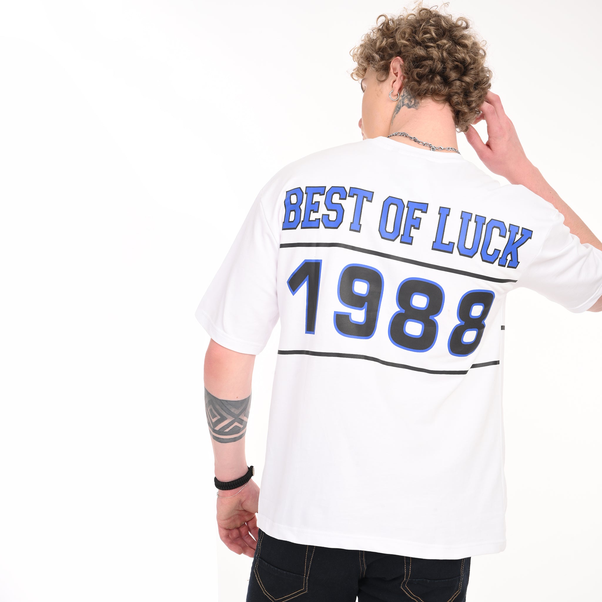 Varsity Oversized Printed T-Shirt Secondary image