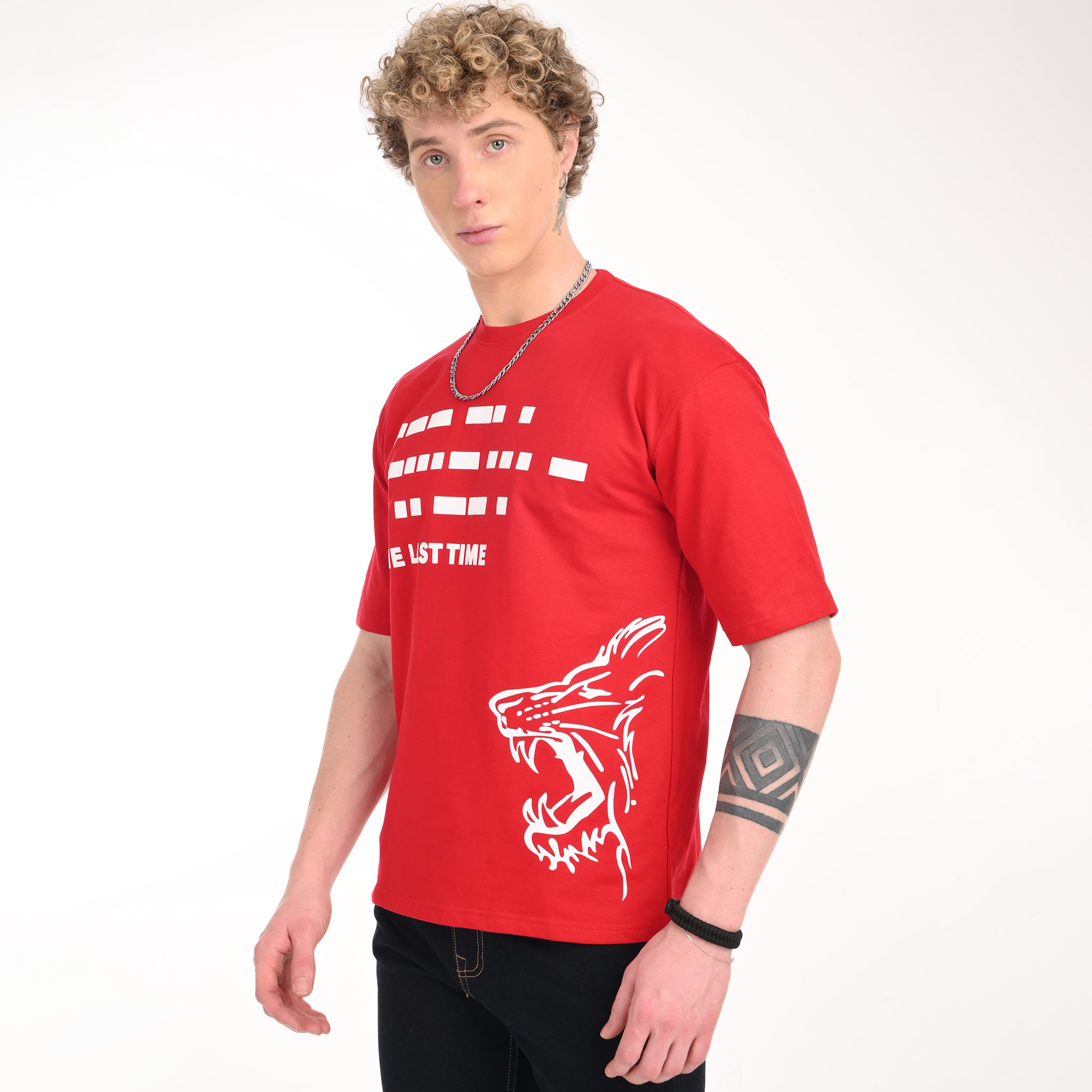 Morse Code 'One Last Time' Oversized T-Shirt - Snipes
