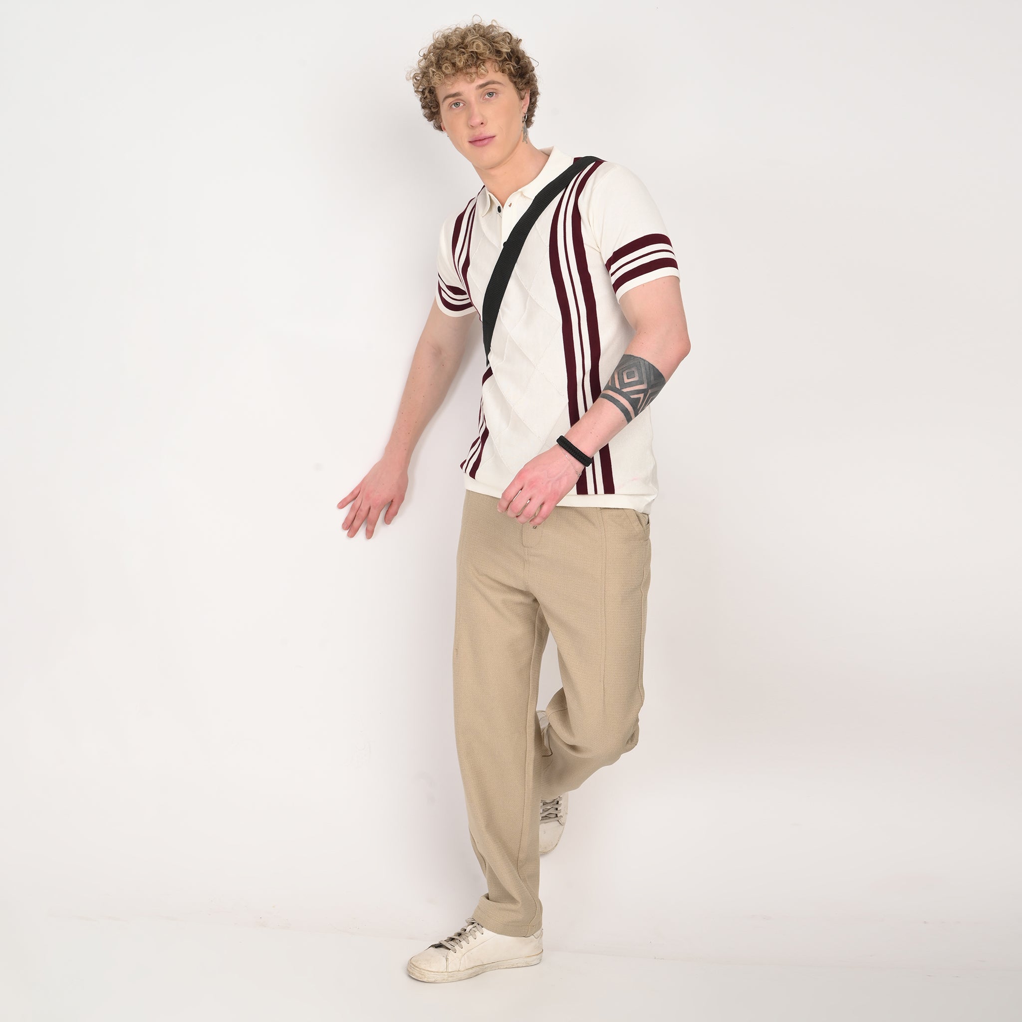 Old Money Stripe Knit T-Shirt - Snipes