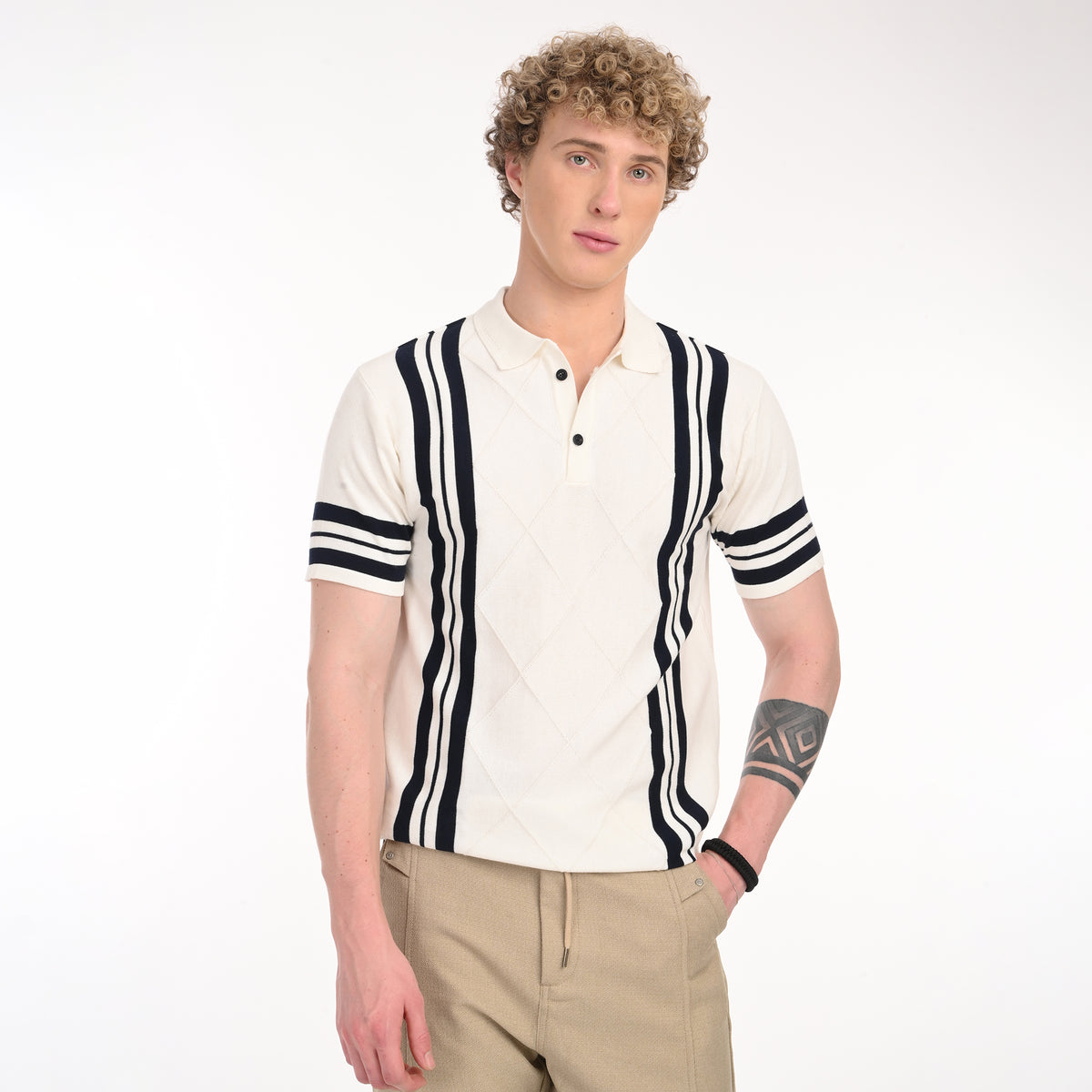 Old Money Stripe Knit T-Shirt
