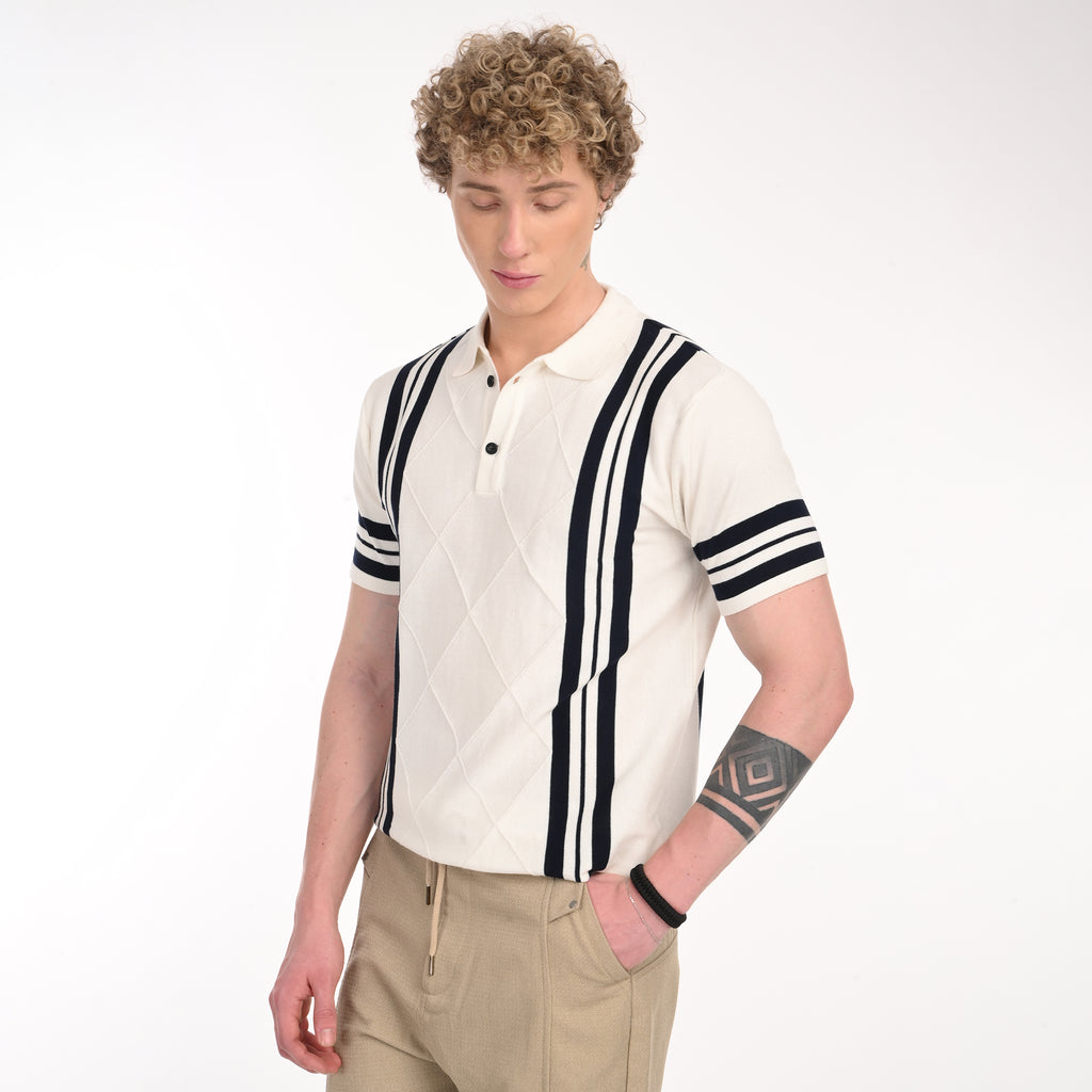 Old Money Stripe Knit T-Shirt - Snipes