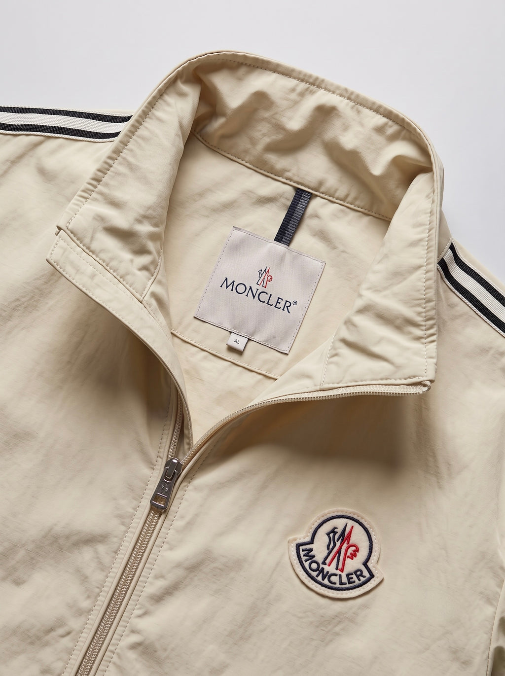 Men’s Striped Sleeve Zip-Up Jacket