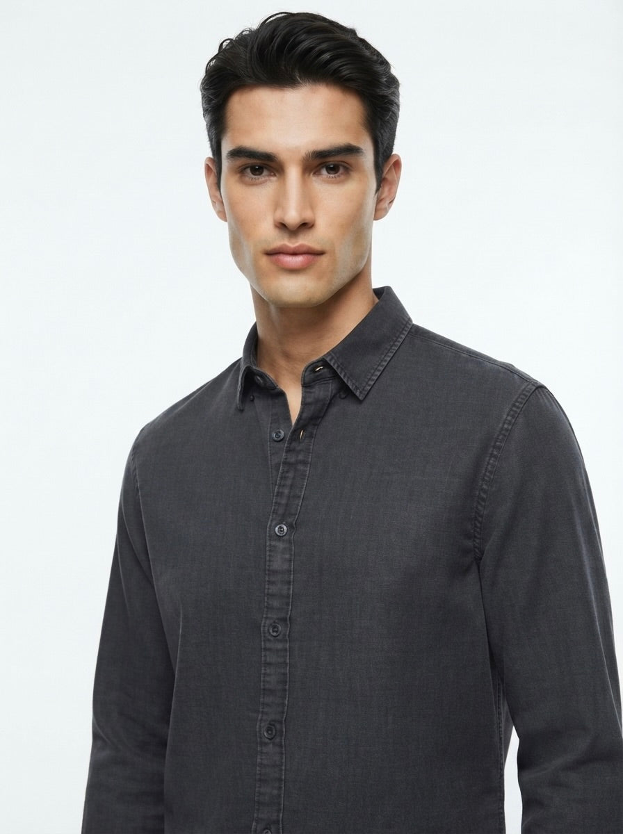 Men’s Full Sleeve Denim Casual Shirt
