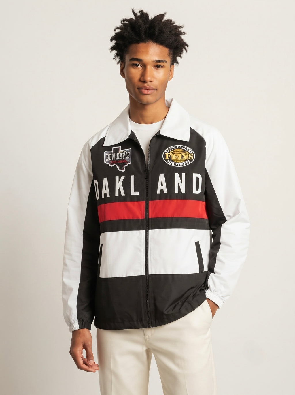 Men’s Zip-Up Streetwear Jacket
