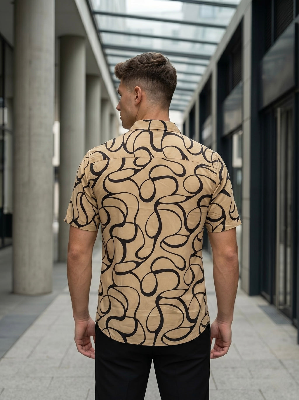 Digital Prints Half Sleeve Shirts - Sandal