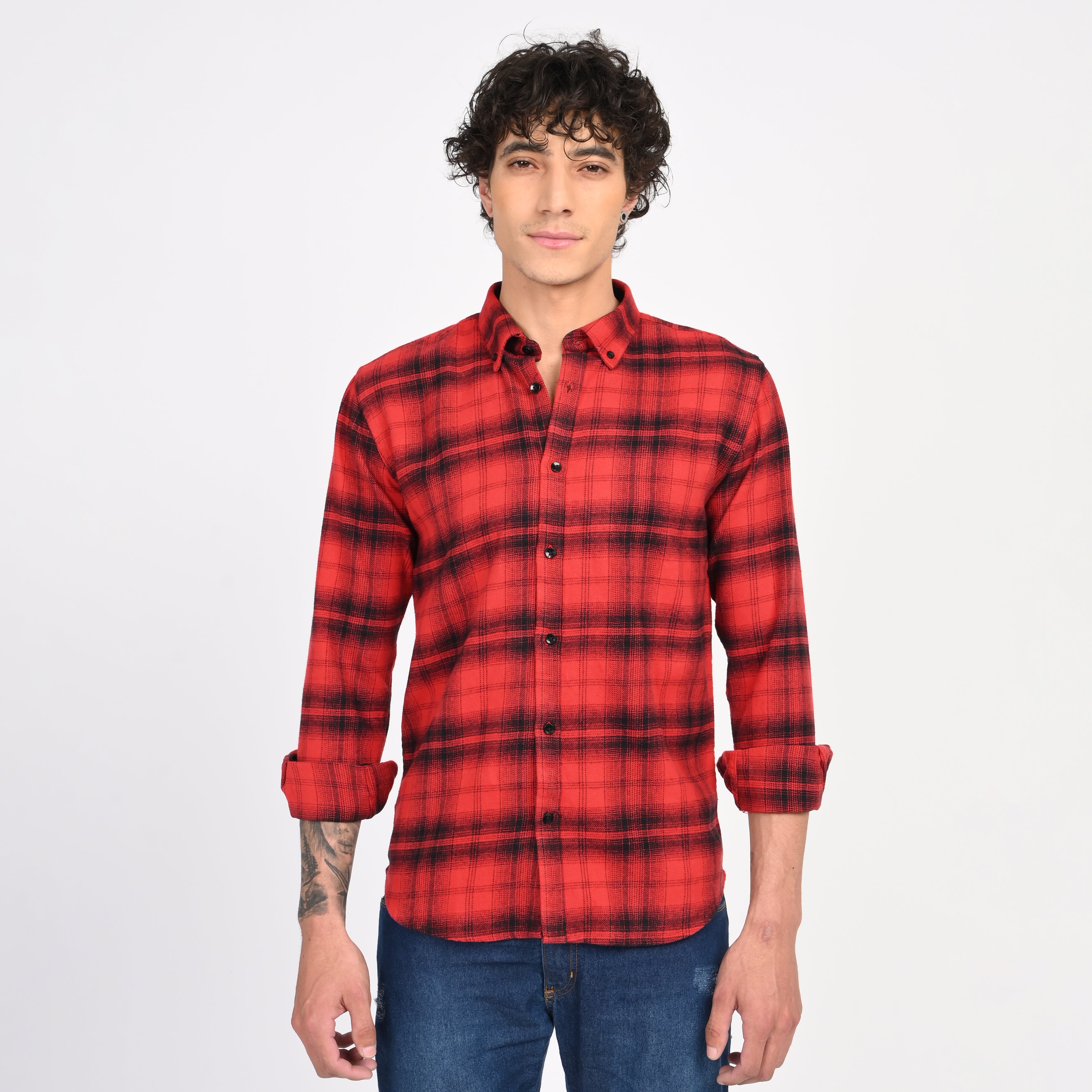 Checkered Flannel Casual Shirt for Men - Snipes