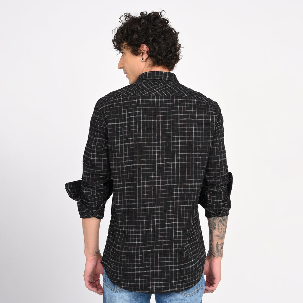 Linen Checkered Shirt - Snipes