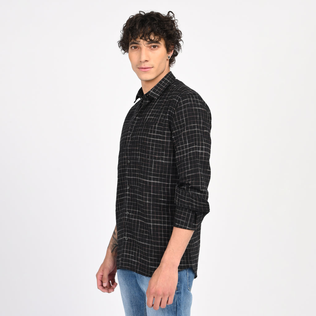 Linen Checkered Shirt - Snipes