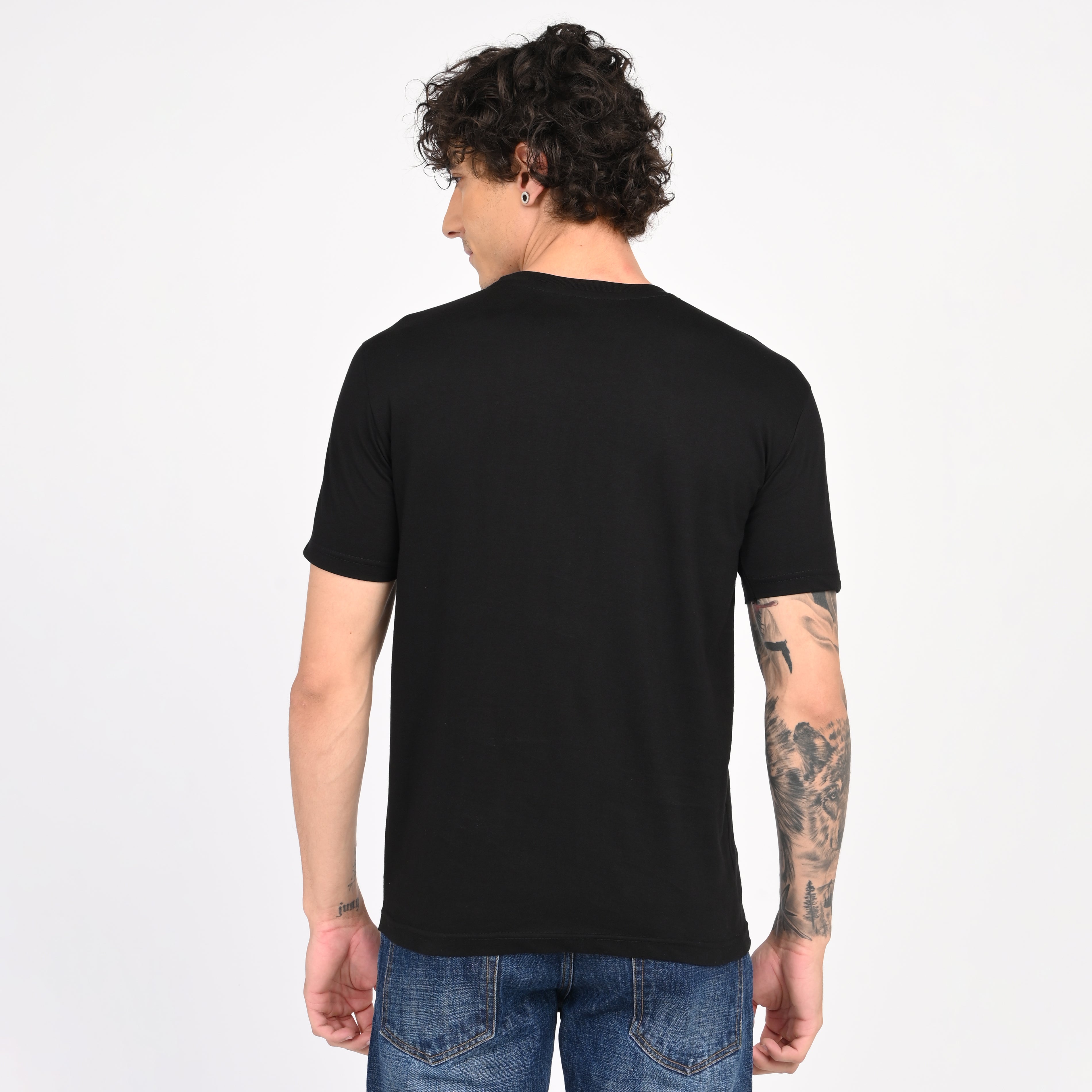 Black Minimal Graphic T-Shirt Secondary image