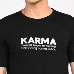 Black Minimal Graphic T-Shirt