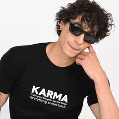 Black Minimal Graphic T-Shirt