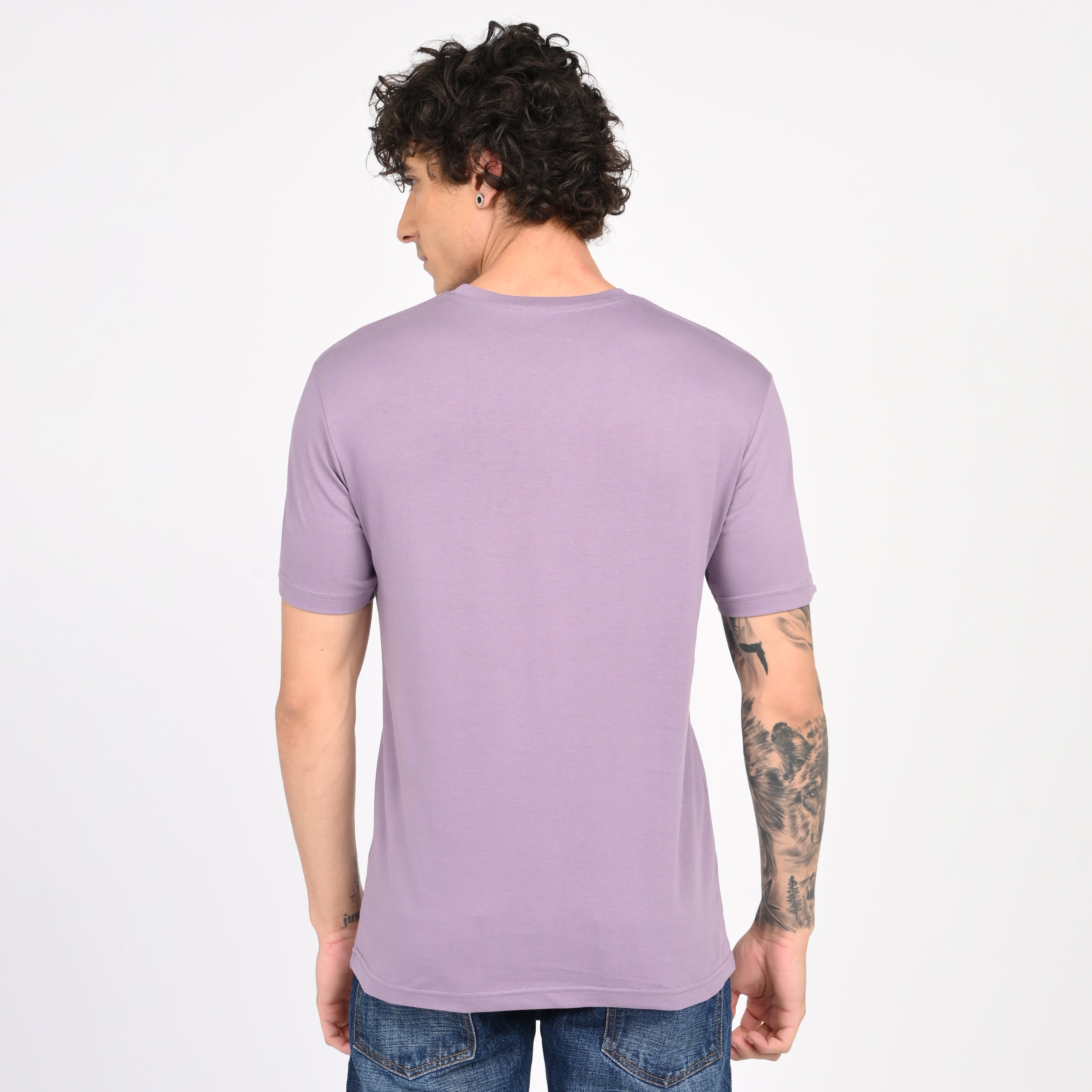Purple Minimal Graphic T-Shirt Secondary image