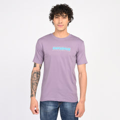 Purple Minimal Graphic T-Shirt