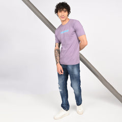 Purple Minimal Graphic T-Shirt