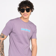 Purple Minimal Graphic T-Shirt
