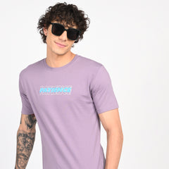Purple Minimal Graphic T-Shirt