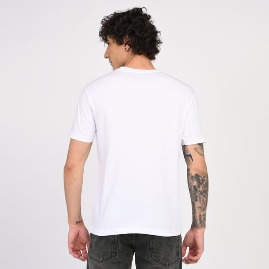 White "I'm Broken" Minimal Graphic T-Shirt