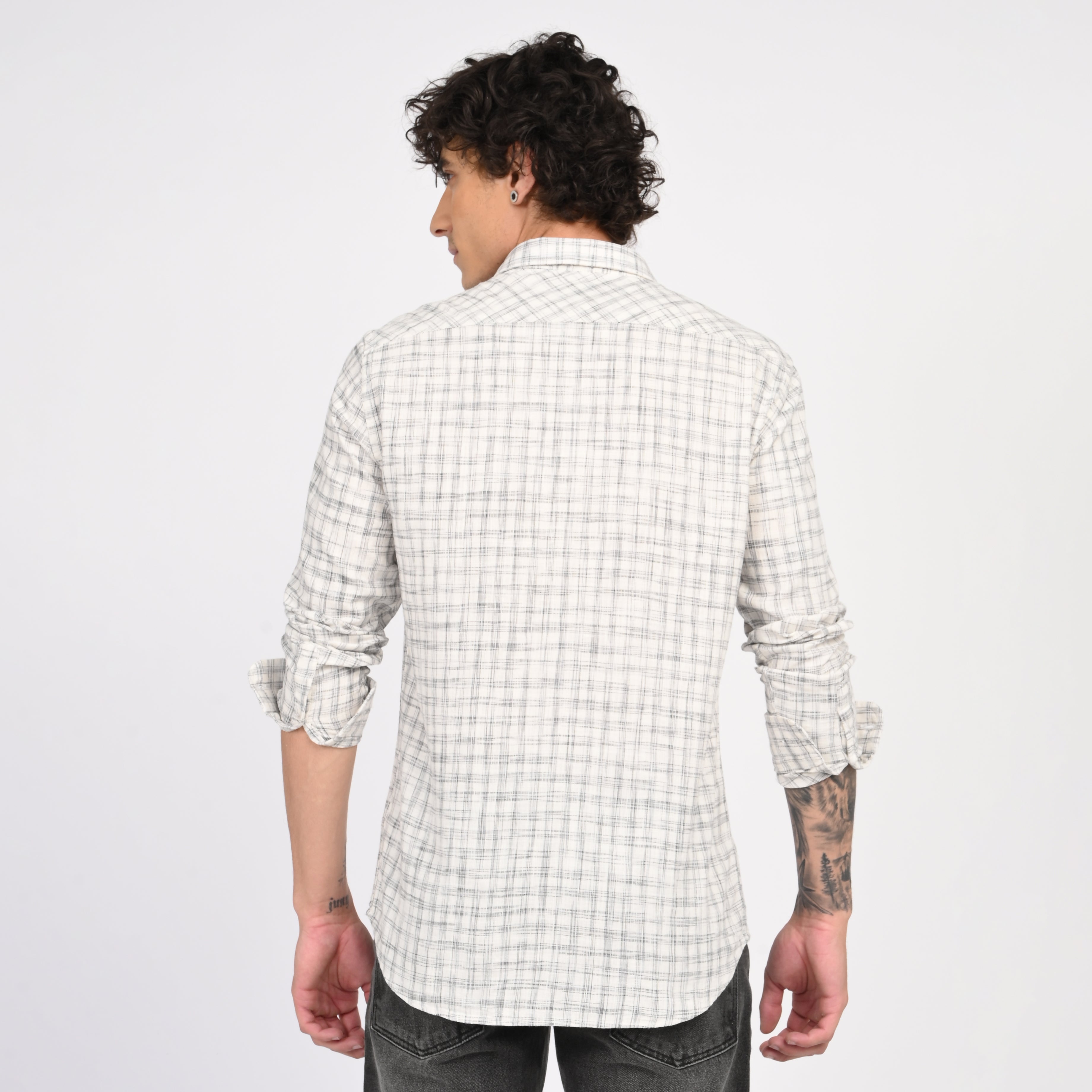 Linen Checkered Shirt - Snipes