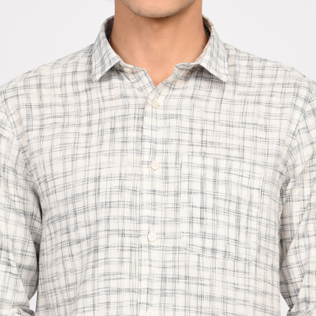 Linen Checkered Shirt - Snipes