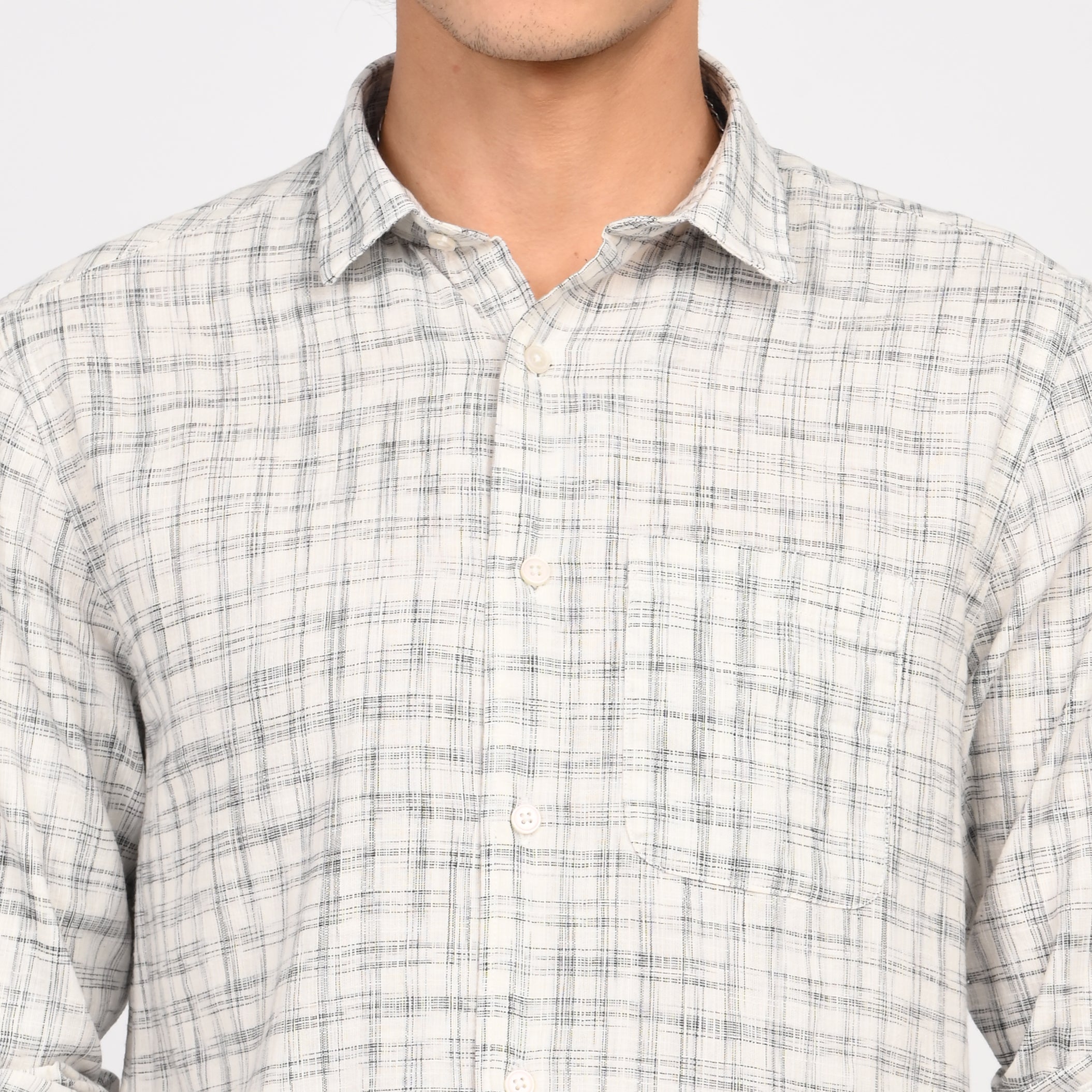 Linen Checkered Shirt - Snipes