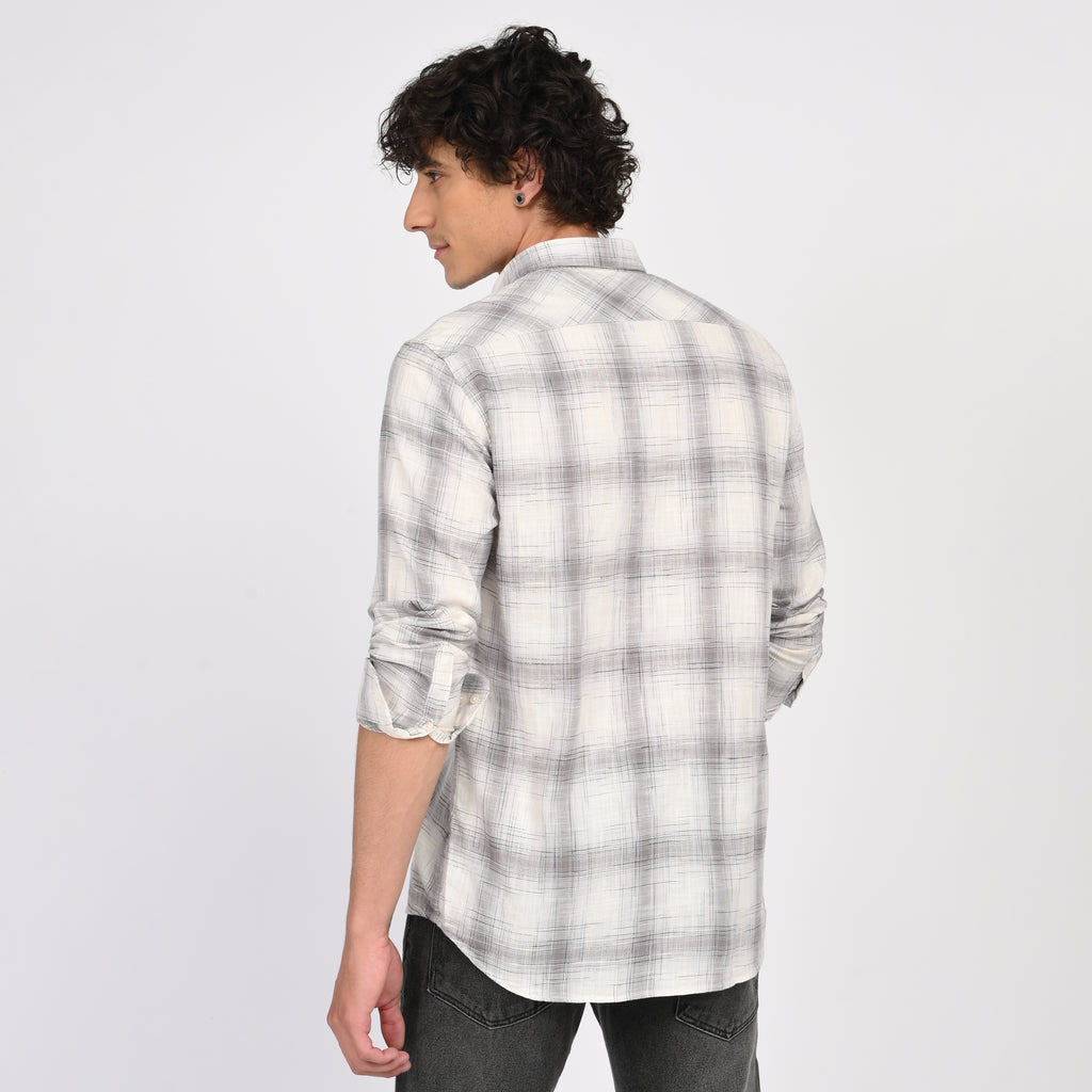 Linen Checkered Shirt - Snipes