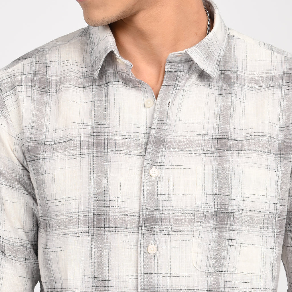 Linen Checkered Shirt - Snipes