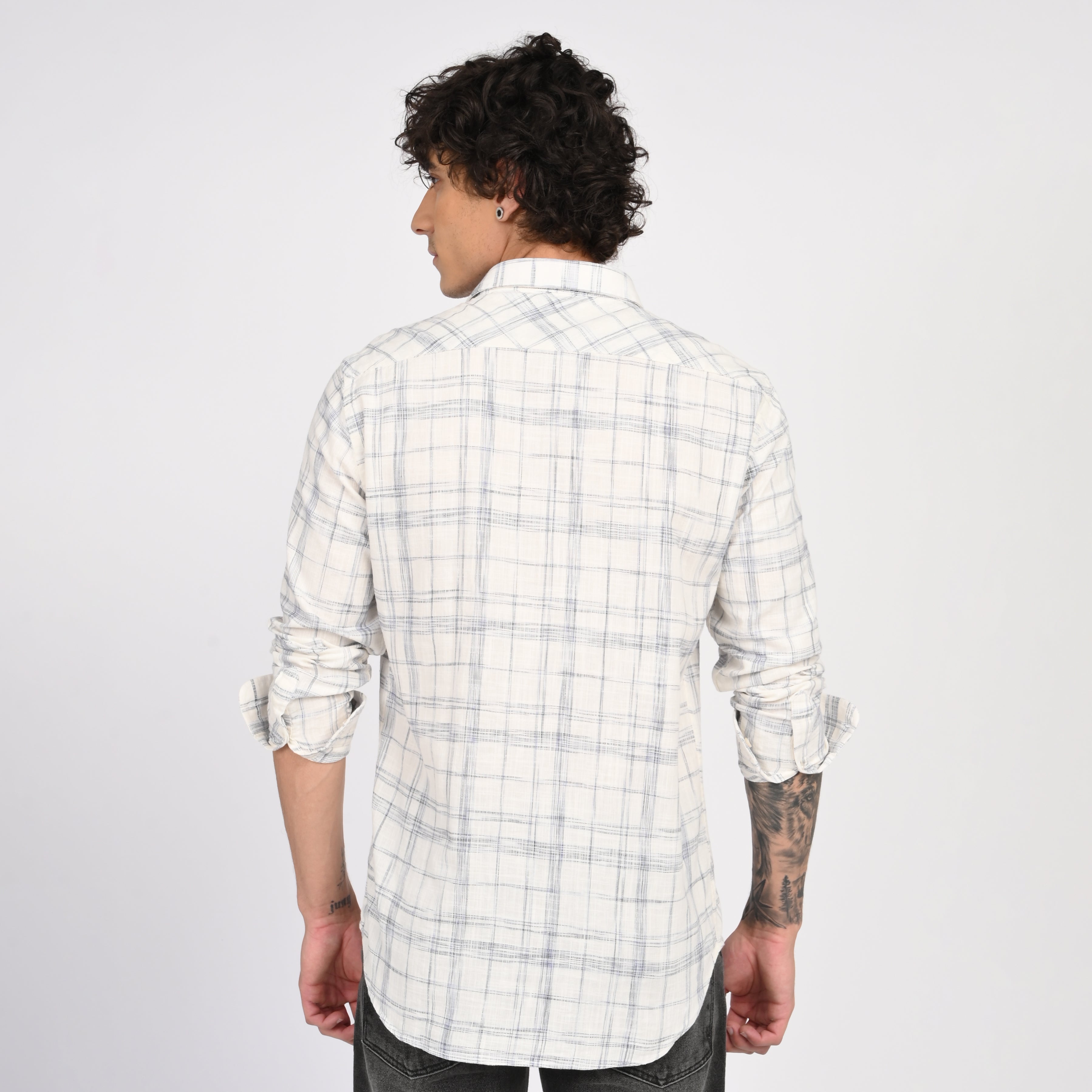 Linen Checkered Shirt - Snipes