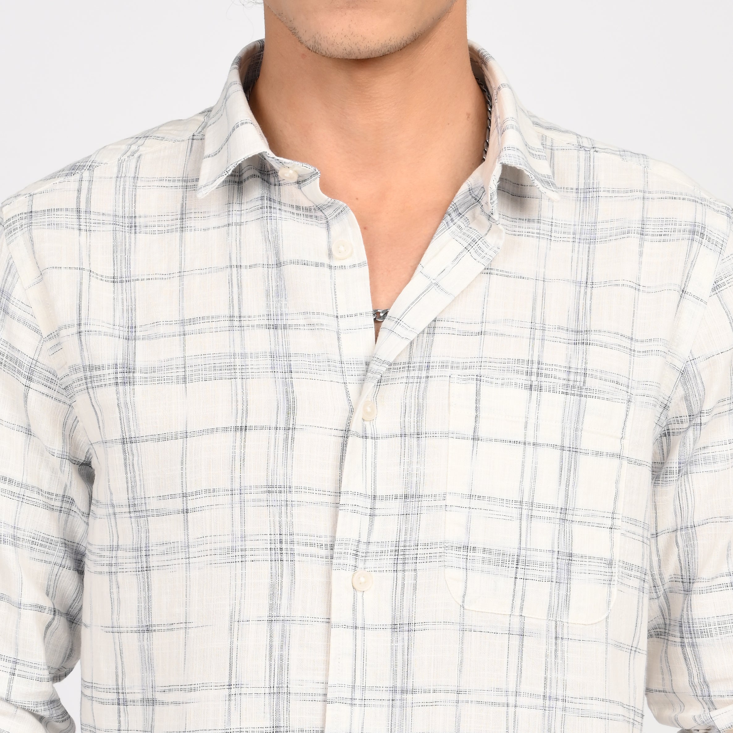 Linen Checkered Shirt - Snipes