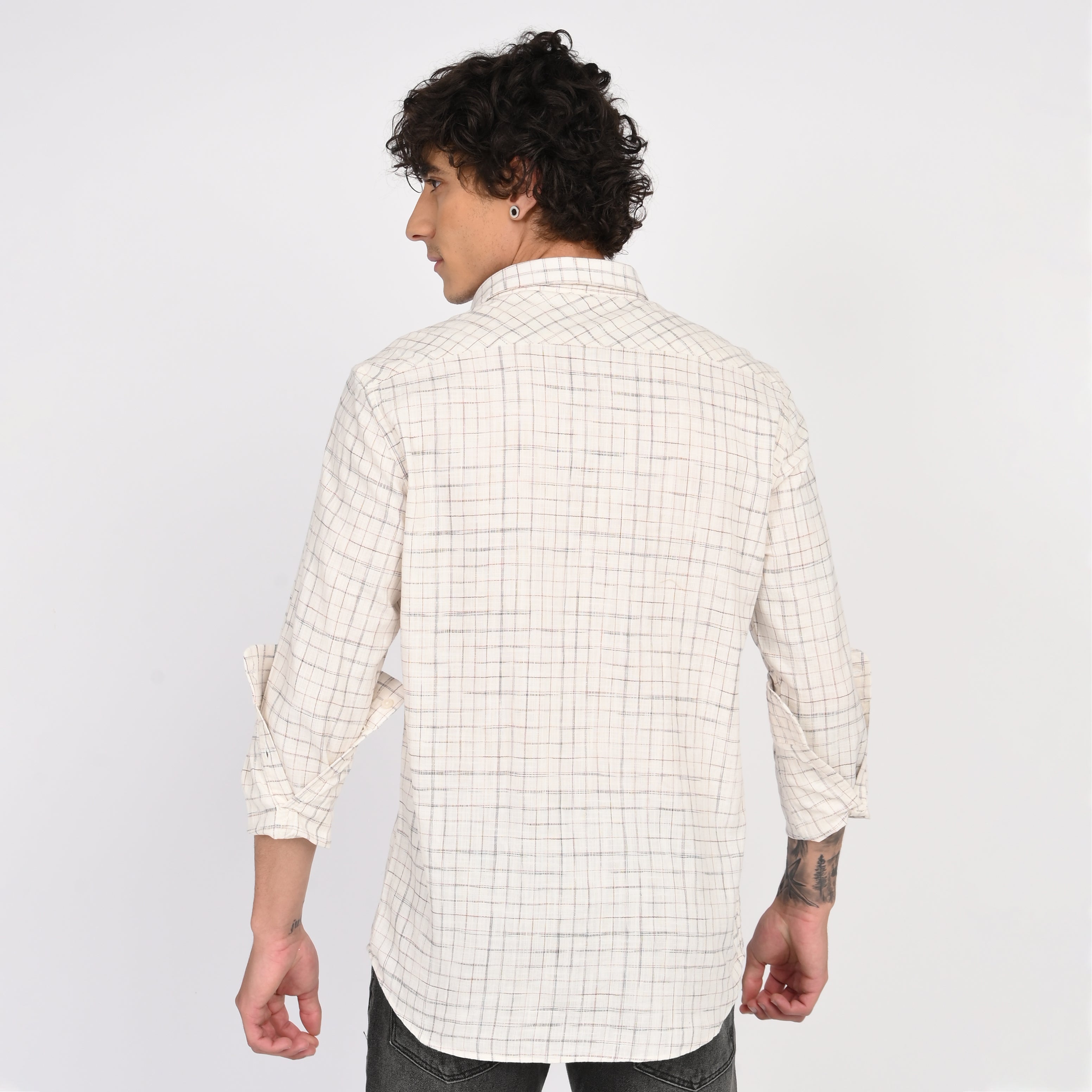 Linen Checkered Shirt Secondary image