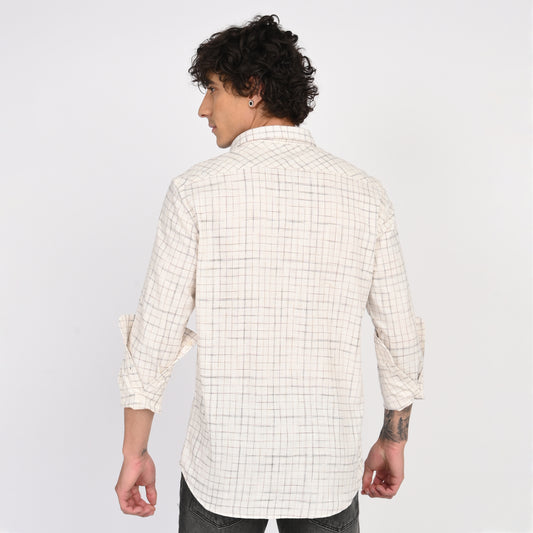 Linen Checkered Shirt