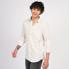 Linen Checkered Shirt
