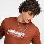 Brown Minimal Graphic T-Shirt - Snipes