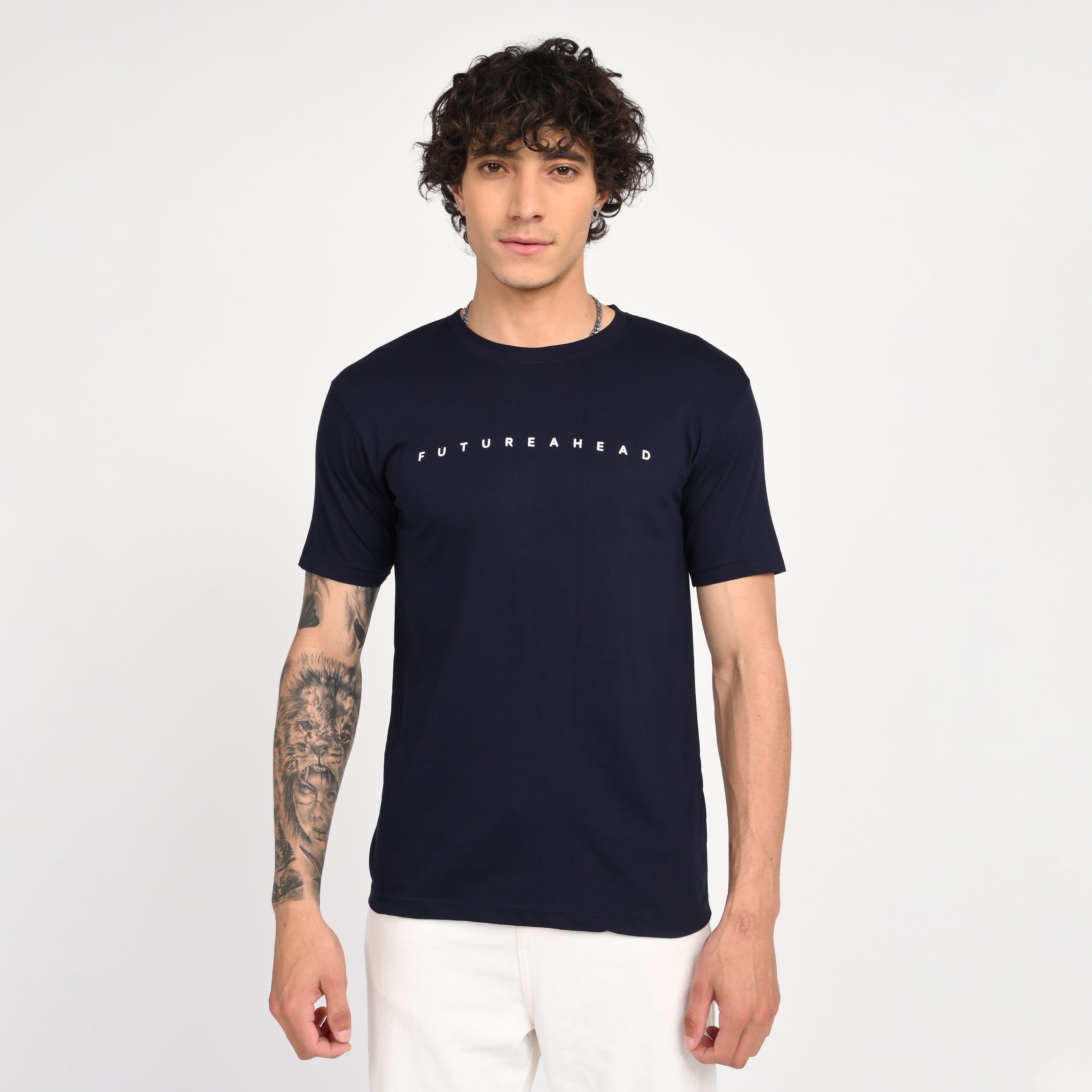 Navy Minimal Graphic T-Shirt - Snipes