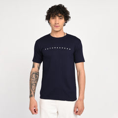Navy Minimal Graphic T-Shirt