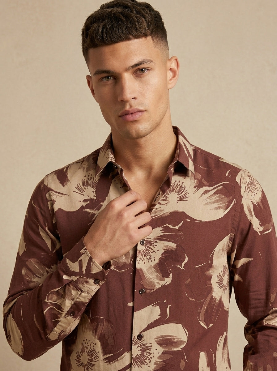 Snipes printed shirt featuring bold graphic design, long sleeves, and a casual fit, perfect for everyday wear.