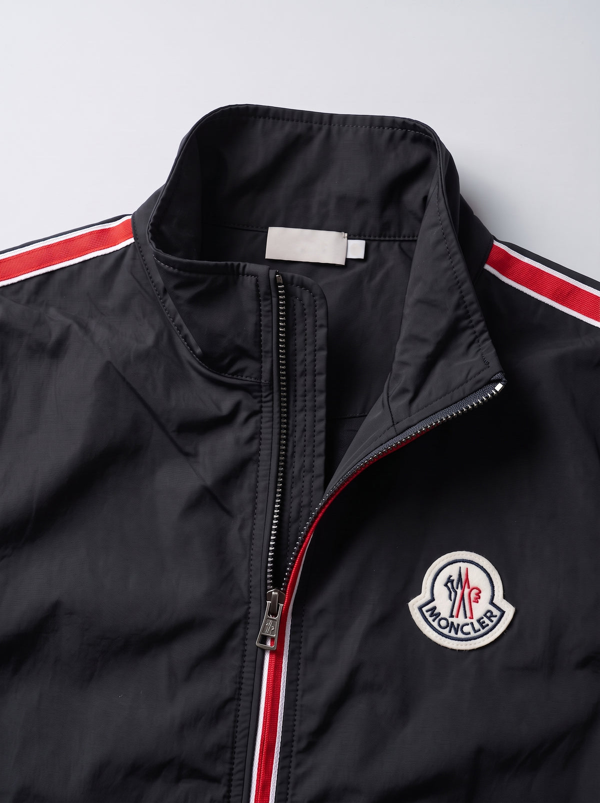 Men’s Striped Sleeve Zip-Up Jacket