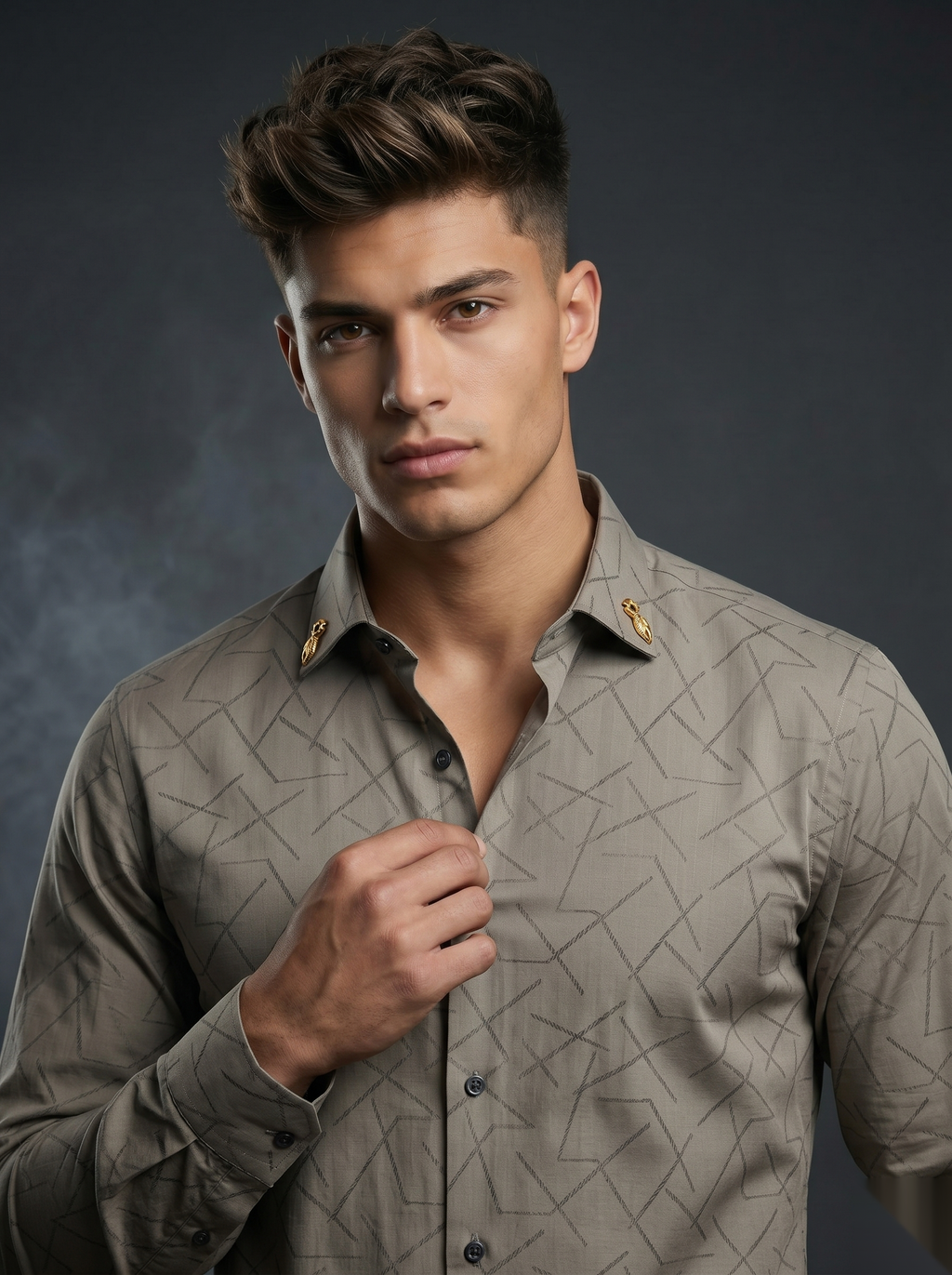 Snipes premium party-wear shirt in stylish design, featuring a modern fit and vibrant pattern for festive occasions.