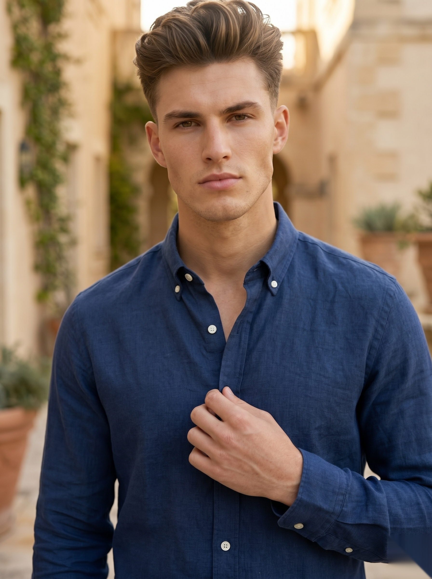Linen-Blend Shirts