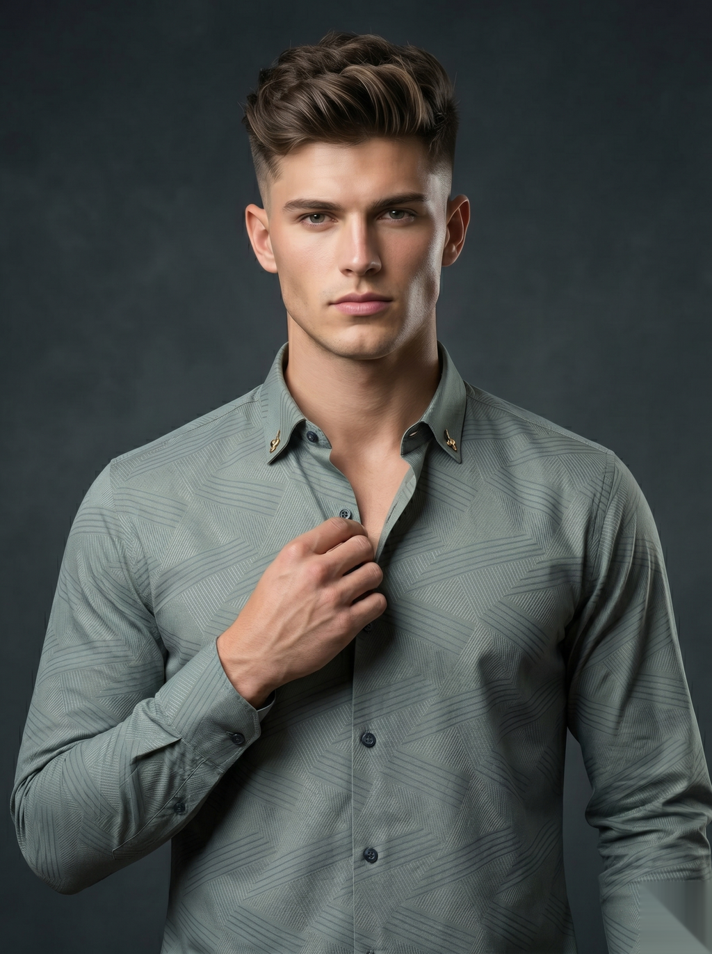 Snipes premium party-wear shirt in vibrant fabric with stylish collar and button details, perfect for festive occasions.