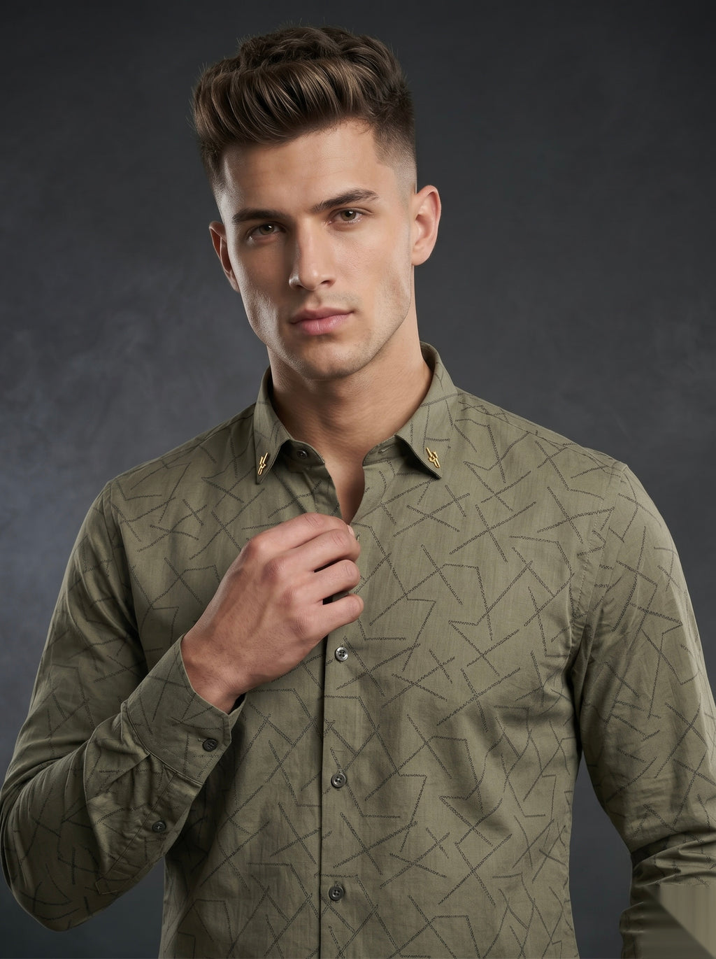 Snipes premium party-wear shirt with stylish design, long sleeves, and button-front, ideal for special occasions.