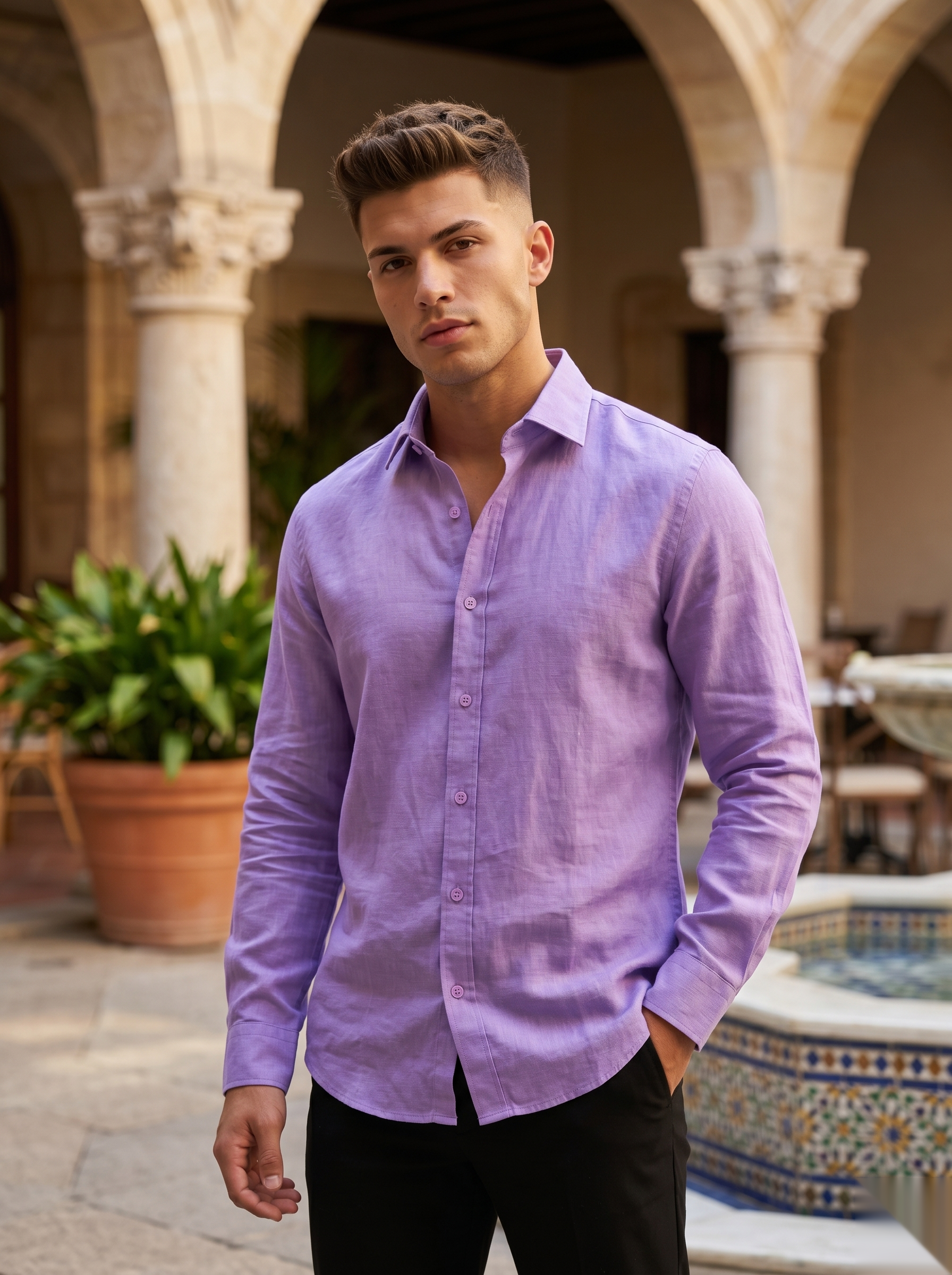 Solid Linen Shirts