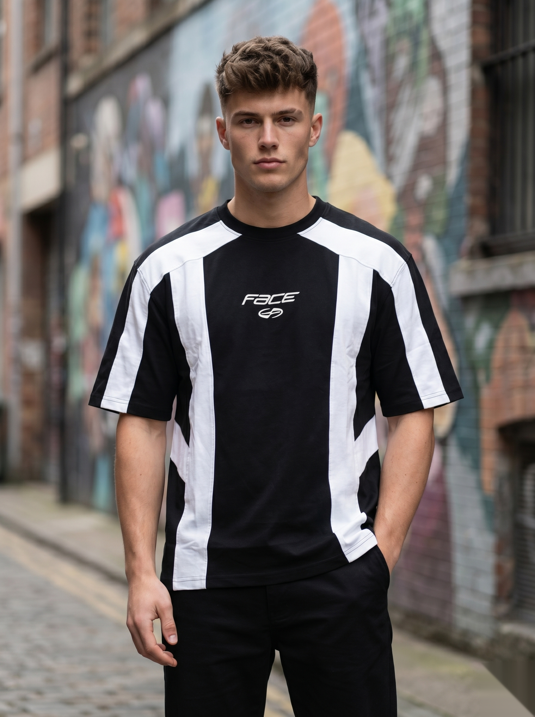 Streetwear Panel T-Shirt