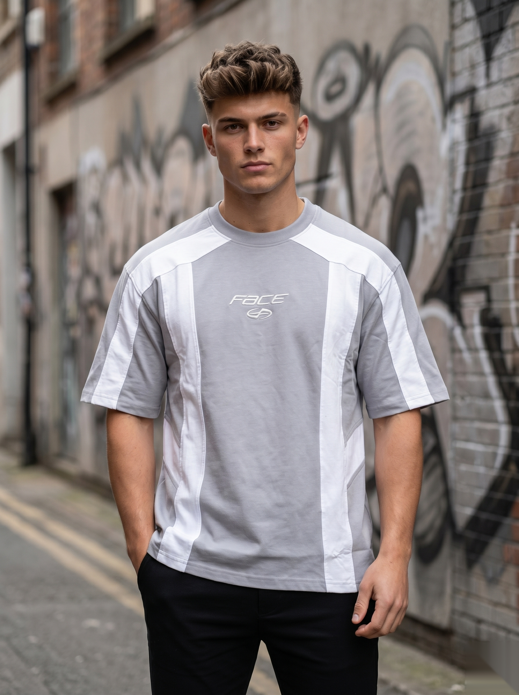Streetwear Panel T-Shirt