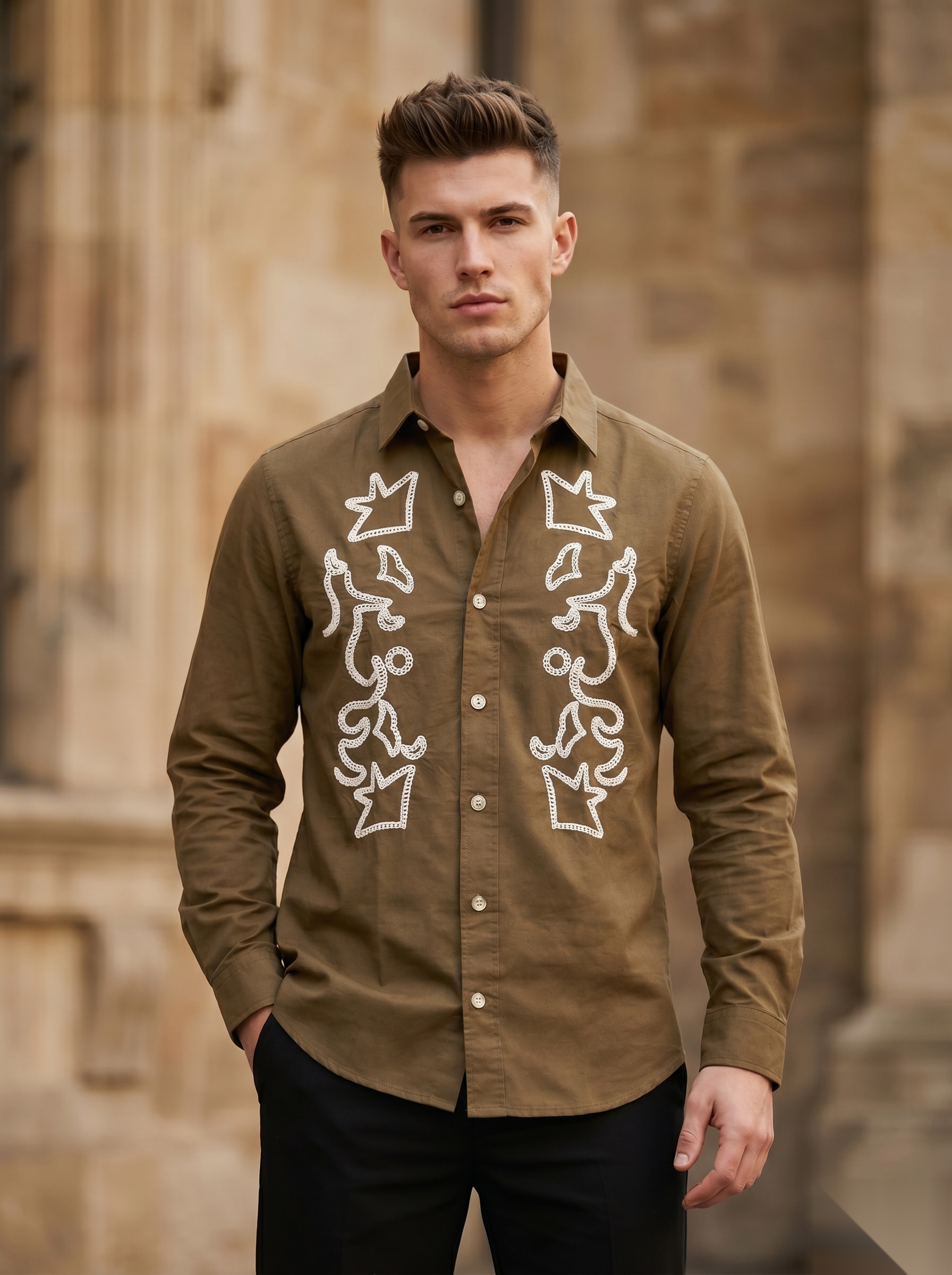 Embroidery Fullsleeve Shirts