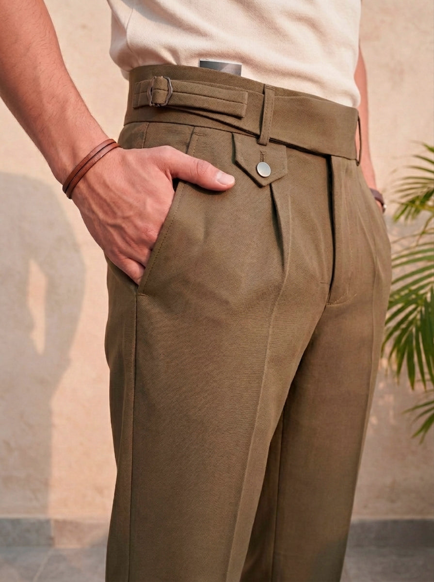 Snipes Gurkha formal pant displayed in navy with tailored fit and clean design, suitable for professional or dress occasions.