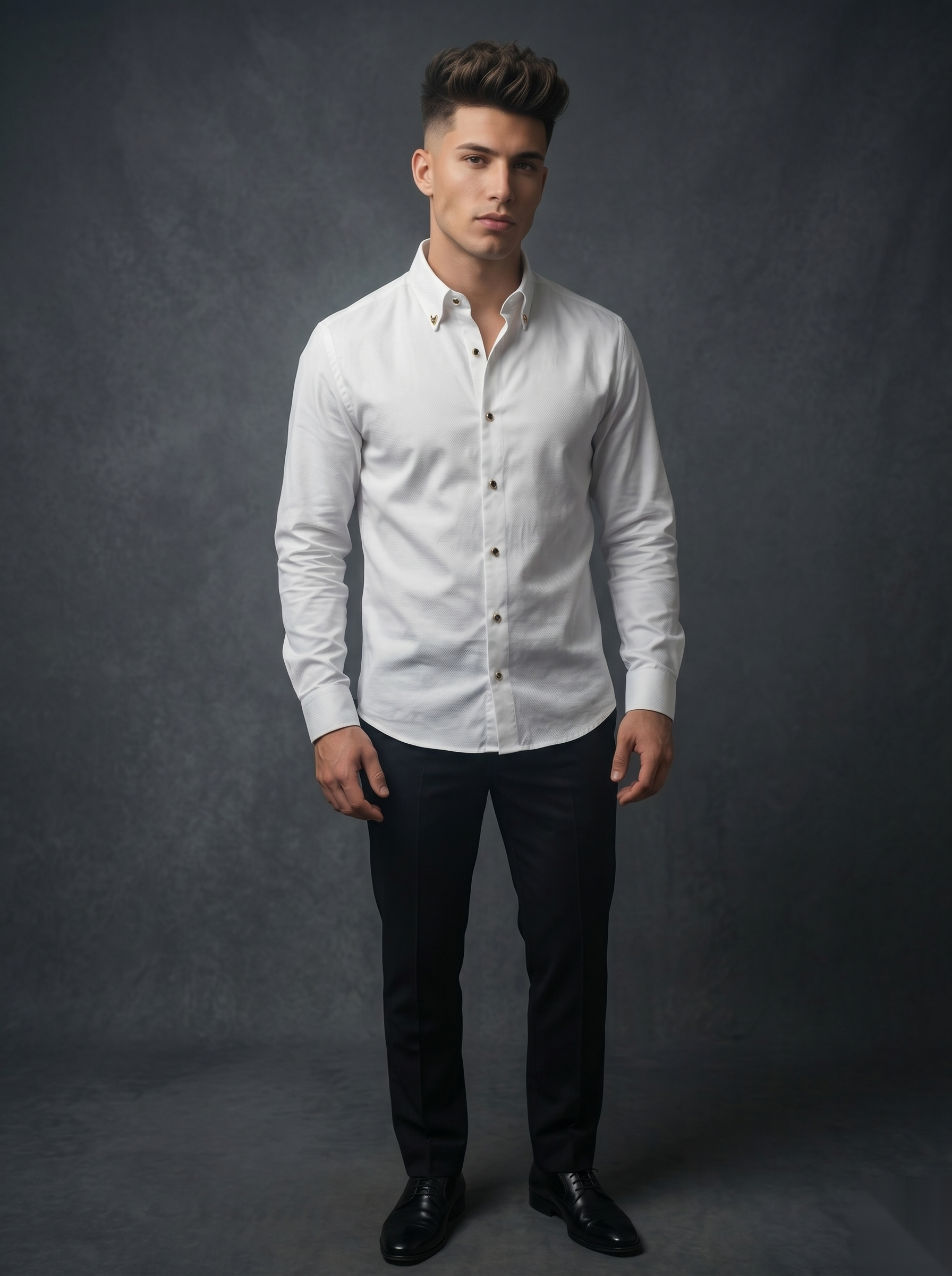 Snipes designer party-wear shirt displayed in a stylish, well-fitted shirt with intricate patterns suitable for special occasions.